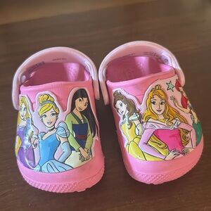 CROCS Pink Kids Shoes with Princess Design